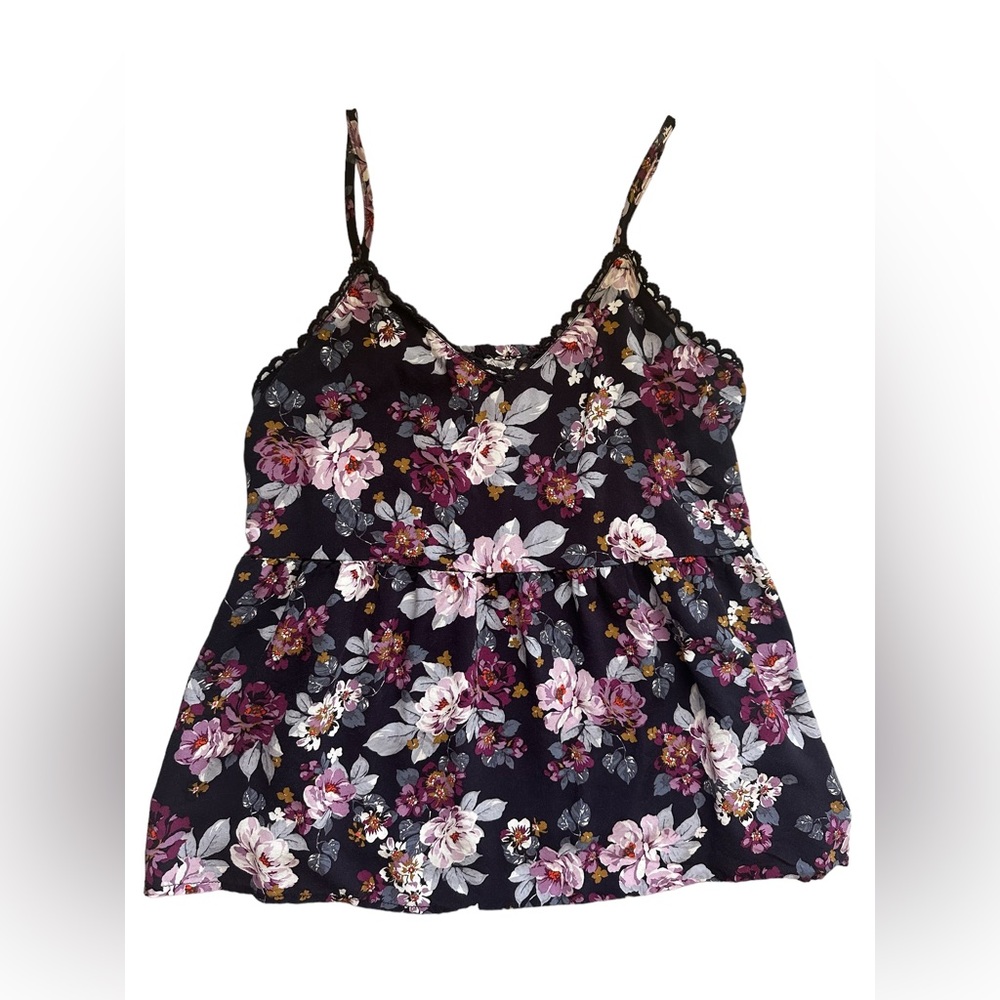 Maurices spaghetti strap floral blouse spring summer tank top